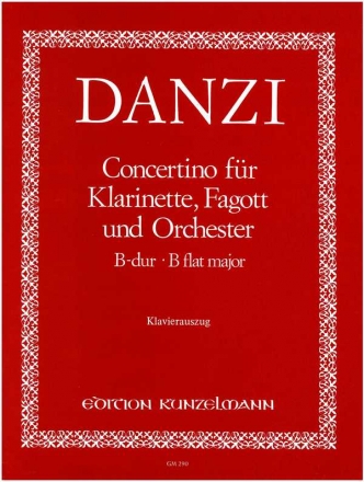 Concertino B-Dur op.47 fr Klarinette, Fagott und Orchester Klavierauszug mit Solo-Stimmen