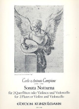 Sonata notturna fr 2 Flten (Violinen) und Violoncello Stimmen