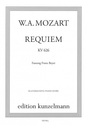 Requiem d-Moll KV626 fr Soli, gem Chor und Orchester Klavierauszug Neuauflage 2006