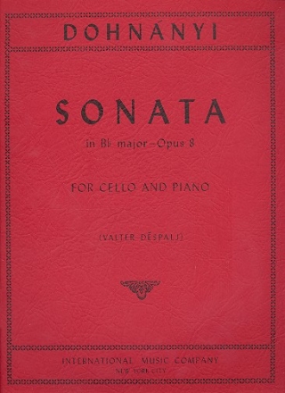 Sonata B flat major op.8 for cello and piano
