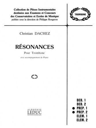 RESONANCES POUR TROMBONE AVEC ACCOMPAGNEMENT DE PIANO