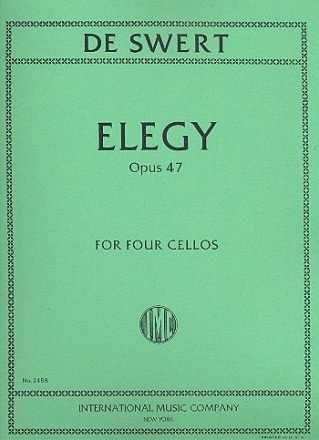 Elegy op.47 for 4 violoncellos 4 parts