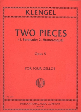2 Pieces op.5 for 4 violoncellos Score and parts