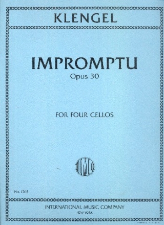 Impromptu op.30 for 4 violoncellos score and 4 parts