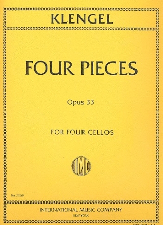 4 Pieces op.33 for 4 violoncellos parts