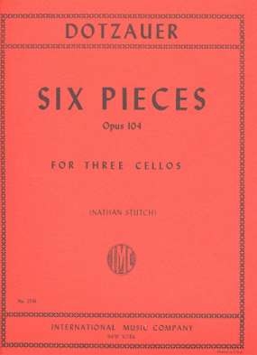 6 Pieces op.104 3 violoncellos Stimmen