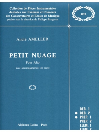 PETIT NUAGE POUR ALTO AVEC ACCOM- PAGNEMENT DE PIANO O