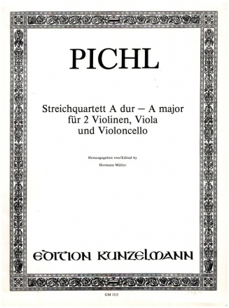 Streichquartett A-Dur fr 2 Violinen, Viola und Violoncello 4 Stimmen