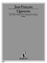 Qunitett fr Flte, Violine, Viola, Violoncello und Harfe Stimmensatz