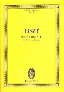 Missa choralis fr gem Chor und Orgel Studienpartitur