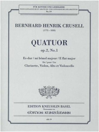 Quartett Es-Dur op.2,1 fr Klarinette und Streichtrio Stimmen
