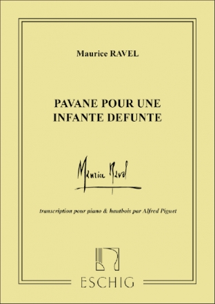 Pavane pour une infante defunte pour hautbois(Cor Anglais)  et piano