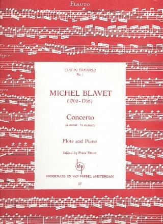 Concerto a minor for flute and piano