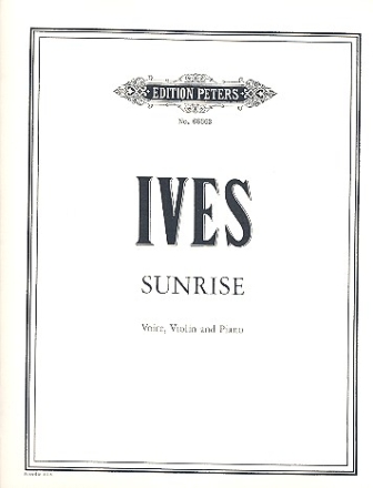Sunrise for voice, violin and piano,  Score (en)