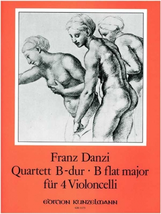 Quartett B-Dur fr 4 Violoncelli Stimmen