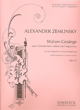 Walzer-Gesnge op.6 fr hohe Singstimme und Klavier (1898)