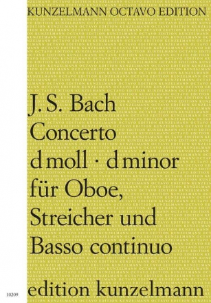 Concerto d-Moll fr Oboe, Streicher und Bc Partitur (= Cembalo)