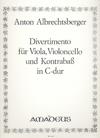Divertimento C-Dur fr Viola, Violoncello und Kontrabass Stimmen