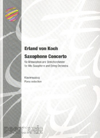 Saxophone Concerto fr Altaxophon und Streichorchester fr Altsaxophon und Klavier