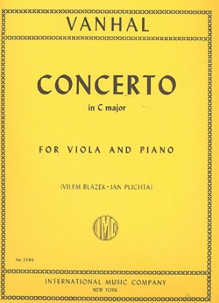 Concerto C major for viola and piano