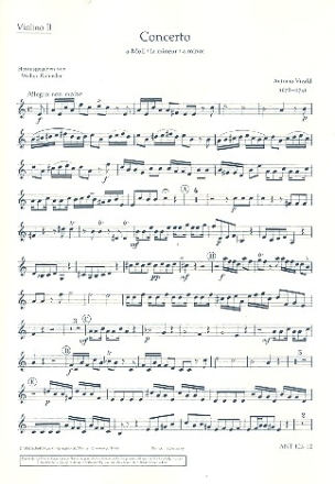 Konzert a-Moll RV461 fr Oboe, Streicher und Bc Violine 2