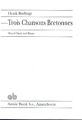 3 chansons brtonnes pour choeur mixte et piano partition (1946)