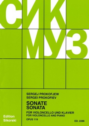 Sonate op.119 für Violoncello und Klavier