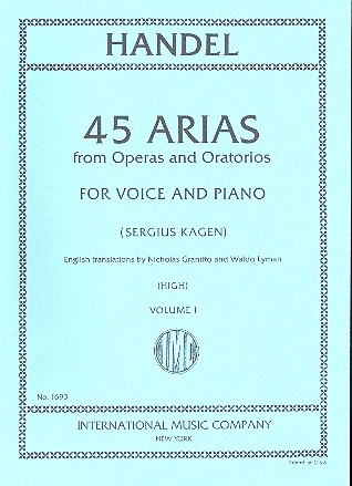 45 Arias from Operas and Oratorios vol.1 for high voice and piano