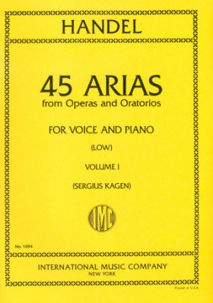 45 Arias from Operas and Oratorios vol.1 for low voice and piano
