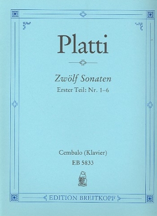 12 Sonaten Band 1 (Nr.1-6) fr Cembalo (Klavier)