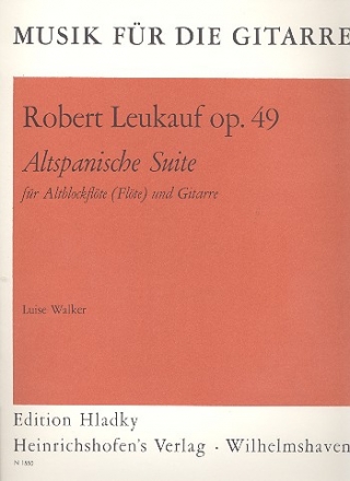 Altspanische Suite op.49 fr Altblockflte (Flte) und Gitarre Partitur