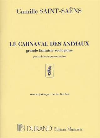 Le carnaval des animaux pour piano  4 mains