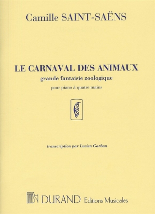 Le carnaval des animaux pour piano  4 mains