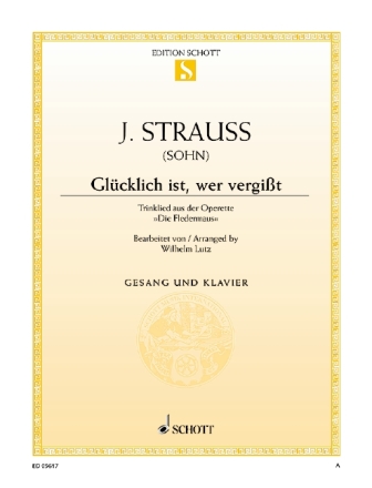 Die Fledermaus fr Tenor und Klavier Einzelausgabe