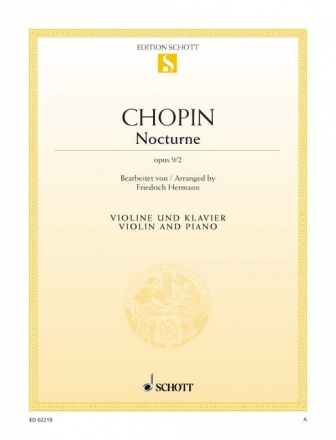 Nocturne op.9,2 fr Violine und Klavier