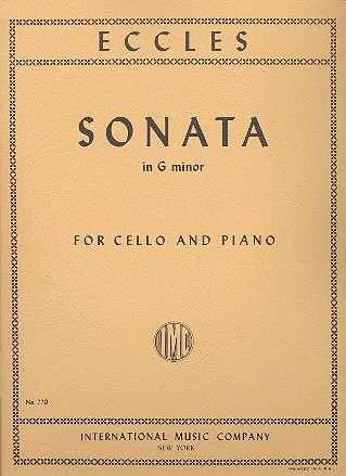 Sonata in g minor for cello and piano