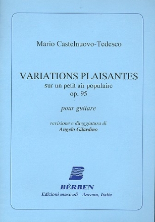 Variations plaisantes sur un petit air populaire op.95 per chitarra