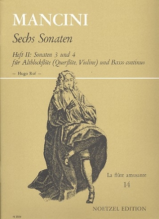 6 Sonaten Band 2 fr Altblockflte und Bc Ruf, Hugo, ed