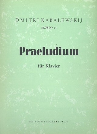 Prludium op.38,24 fr Klavier