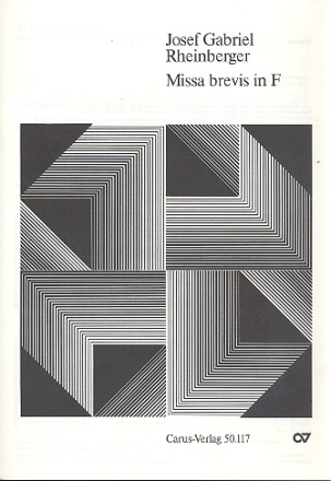 Missa brevis F-Dur op.117 fr gem Chor a cappella Singpartitur