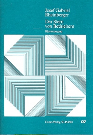 Der Stern von Bethlehem op.164 fr Soli (SB), 8stg. Chor und Orchester,  Klavierauszug (dt/en)