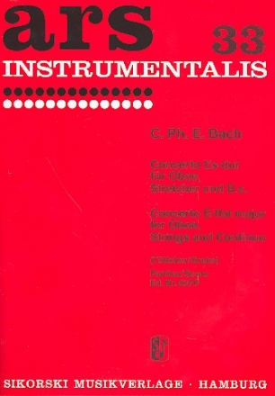Konzert Es-Dur fr Oboe und Streicher Partitur,  Archivkopie