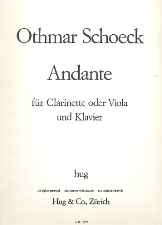 Andante fr Klarinette (Viola) und Klavier