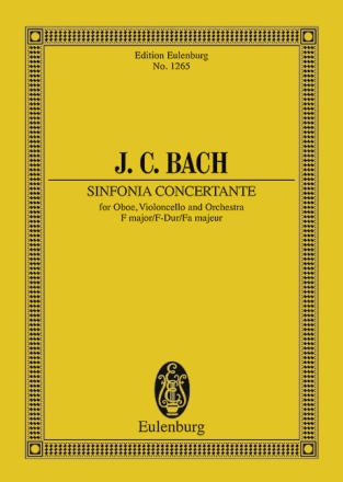 Sinfonia concertante in f Major for oboe, violoncello and strings study score