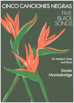 Cinco Canciones Negras for medium voice and piano