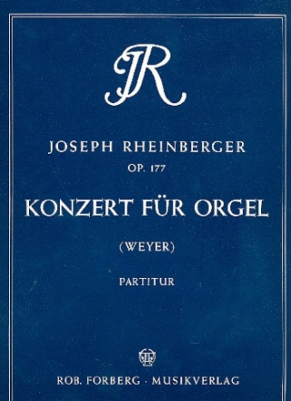 Konzert g-Moll Nr.2 op.177 fr Orgel und Orchester Partitur