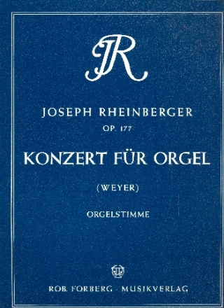 Konzert g-Moll Nr.2 op.177 fr Orgel und Orchester Orgelstimme