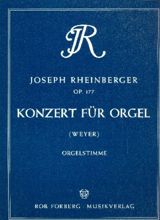 Konzert g-Moll Nr.2 op.177 fr Orgel und Orchester Orgelstimme