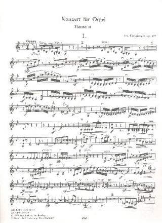 Konzert g-Moll Nr.2 op.177 fr Orgel und Orchester, Violine 2