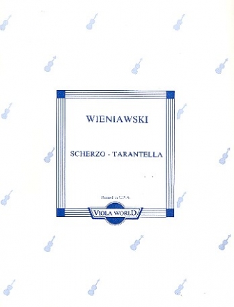 Scherzo-Tarantella op.16 for viola and piano